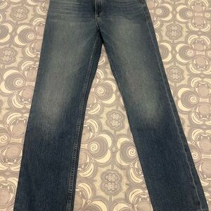 FRAME Le Sylvie Slender Straight in Bowie wash